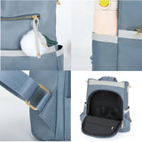 Waterproof Oxford Backpack for Girls Preppy Style Shoulder Bag