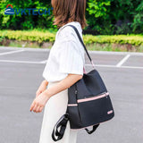 Women Oxford Cloth Backpack Shoulder Bag Anti-theft Handbag