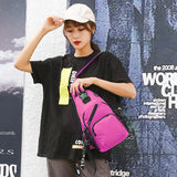 Women Oxford Shoulder Bag Large Capacity Waterproof Chest Bag