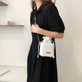 Vintage Small Shoulder Bag Solid Cube Crossbody