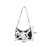 Women PU Leather Animal Pattern Printing Shoulder Underarm Bag