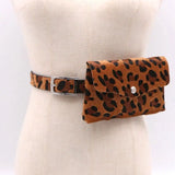 Women PU Leather Mini Waist Bag Fanny Belt Pack for Key Phone Purse