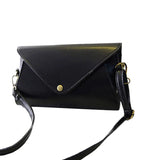 Women PU Leather Shoulder Bag Hasp Girls Tote Purse Handbag Solid Messenger