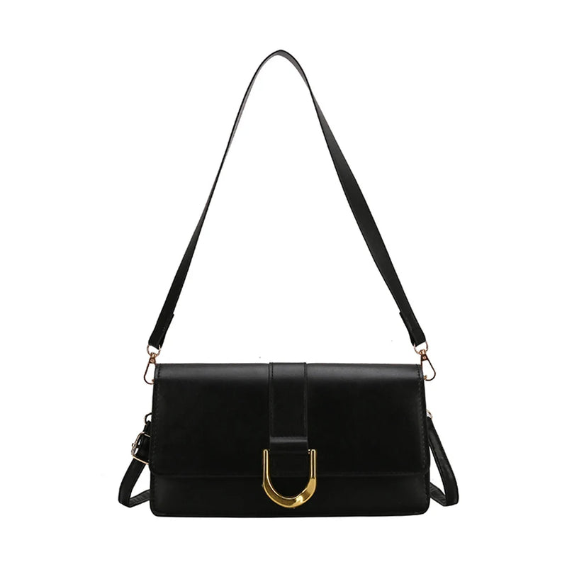 Vintage PU Leather Shoulder Bag Crossbody Handbag
