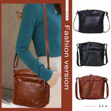 Women PU Leather Shoulder Crossbody Messenger Bag Casual Ladies Small Handbags