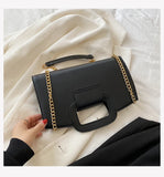Women PU Leather Checker Pattern Shoulder Bag Casual Small Purse