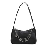 Women PU Leather Mini Purse Handbag Vintage Butterfly Chain Zipper
