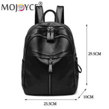 Women PU Leather Shoulder Bag Backpack Casual Travel Handbag