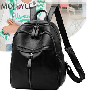 Women PU Leather Shoulder Bag Backpack Casual Travel Handbag