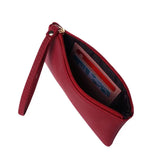 Women PU Purse Wristlet Zipper Wallet Bag Phone Key Case