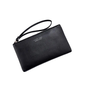 Women PU Purse Wristlet Zipper Wallet Bag Phone Key Case