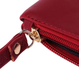 Women PU Purse Wristlet Zipper Wallet Bag Phone Key Case