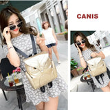 Women PU Shoulder Satchel Owl Backpack Bag Tote Rucksack Purse