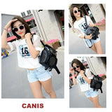 Women PU Shoulder Satchel Owl Backpack Bag Tote Rucksack Purse