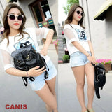 Women PU Shoulder Satchel Owl Backpack Bag Tote Rucksack Purse