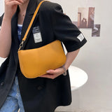 Women PU Shoulder Underarm Bag Casual Solid Small Purse Ladies Handbag