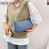 Women PU Shoulder Underarm Bag Casual Solid Small Purse Leisure Ladies Handbag
