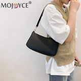 Women PU Shoulder Underarm Bag Casual Solid Small Purse Leisure Ladies Handbag