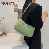 Women PU Shoulder Underarm Bag Casual Solid Small Purse Leisure Ladies Handbag