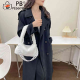 Soft Fluffy Shoulder Bag with Handle Chain for Women