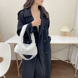 Women Plush Underarm Bags Soft Fluffy Casual Shoulder Bag Winter