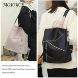 Women Preppy Style Backpack Contrast Handbags Student School Large Capacity