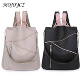 Women Preppy Style Backpack Contrast Handbags Student School Large Capacity
