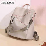 Women Preppy Style Backpack Contrast Handbags Student School Large Capacity