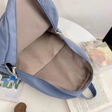 Women Preppy Style Nylon Backpack Soft Touch Multi-function