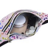 Women Printed Waist Fanny Pack Belt Bag Pouch Travel Hip Bum Shoulder Bags Purse