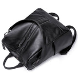Women Pu Leather Backpack Casual Soft Shoulder Bag Backpack For Teenagers Girls