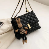 Women Pu Leather Chain Shoulder Messenger Bags High Ladies Crossbody Bags