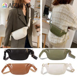 Women PU Leather Shoulder Crossbody Messenger Bag Casual Waist Chest Bags