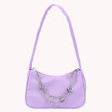 Women Butterfly Chain Mini Purse Underarm Bag