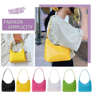 Women Pure Shoulder Underarm Hobos Bags Casual Ladies Zipper Small Purse Handbag