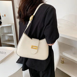 Women PU Leather Shoulder Bag Lady Shopper Underarm Bag