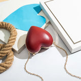Red Heart Shaped Purse Ladies Evening Clutches for Wedding Party