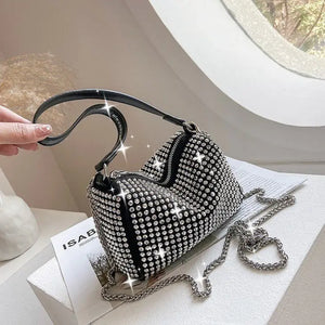 Rhinestone Shoulder Bag Crossbody Women's Handbag Party Purse