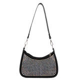 Rhinestone Shoulder Underarm Bag Casual Small Shoulder Shopping Bags