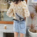 Rhinestone Waist Bag Fanny Chest Pack Bling Chain Crossbody Pouch