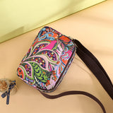 Rural Pastoral Style Flower Small Handbags Girls Casual Crossbody Shoulder Bag