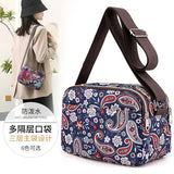 Rural Pastoral Style Flower Small Handbags Girls Casual Crossbody Shoulder Bag