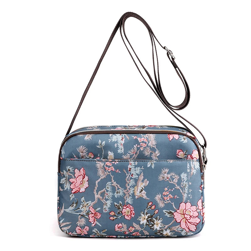 Rural Pastoral Style Flower Small Handbags Girls Casual Crossbody Shoulder Bag