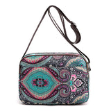 Rural Pastoral Style Flower Small Handbags Girls Casual Crossbody Shoulder Bag