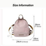 Women'S Backpack Solid Oxford Small Backpacks Student Schoolbag