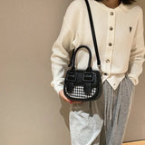 Women Saddle Handbag Double Buckle Shoulder Bags Casual Clutch Bag