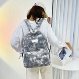 Tie Dye Printing Backpack Preppy Style School Bag