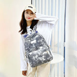 Tie Dye Printing Backpack Preppy Style School Bag