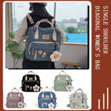 Women School Contrast Patchwork Large Capacity Girl Multifunctional Backpack