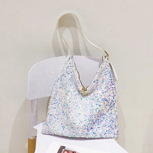 Sequin Evening Clutch Bag Women Shoulder Tote Shopping Bag